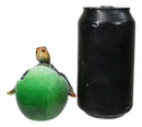 Green Nautical Marine Sea Turtle Hatchling Emerging Out of Egg Mini Figurine