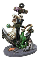 Day Of The Dead Skeleton Wedding Bride and Groom Anchored in Love Figurine