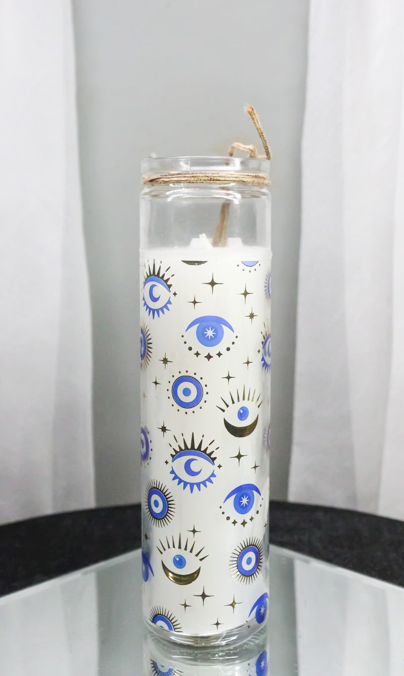 All Seeing Eye Of Providence White Sage Wicca Tall Tube Candle Home Fragrance
