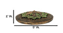 Green Man Tree Spirit Round Medallion Celtic Knot Incense Burner Ash Catcher