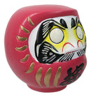 Pink Talisman of Romance Luck Japanese Zen Daruma Figurine With Unpainted Eyes