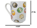 Japanese Icons Daruma Talisman Of Luck And Perseverance Textured Mug Cup 11oz