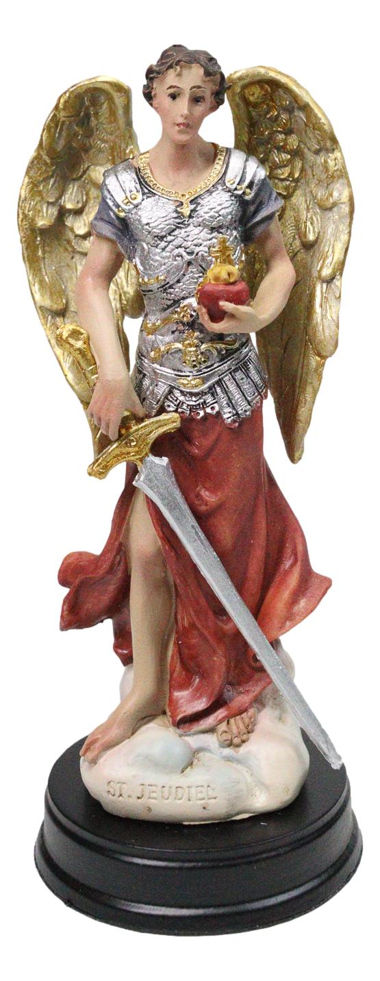 Catholic Christian Church Archangel Saint Jehudiel Laudation Of God Figurine 5"H