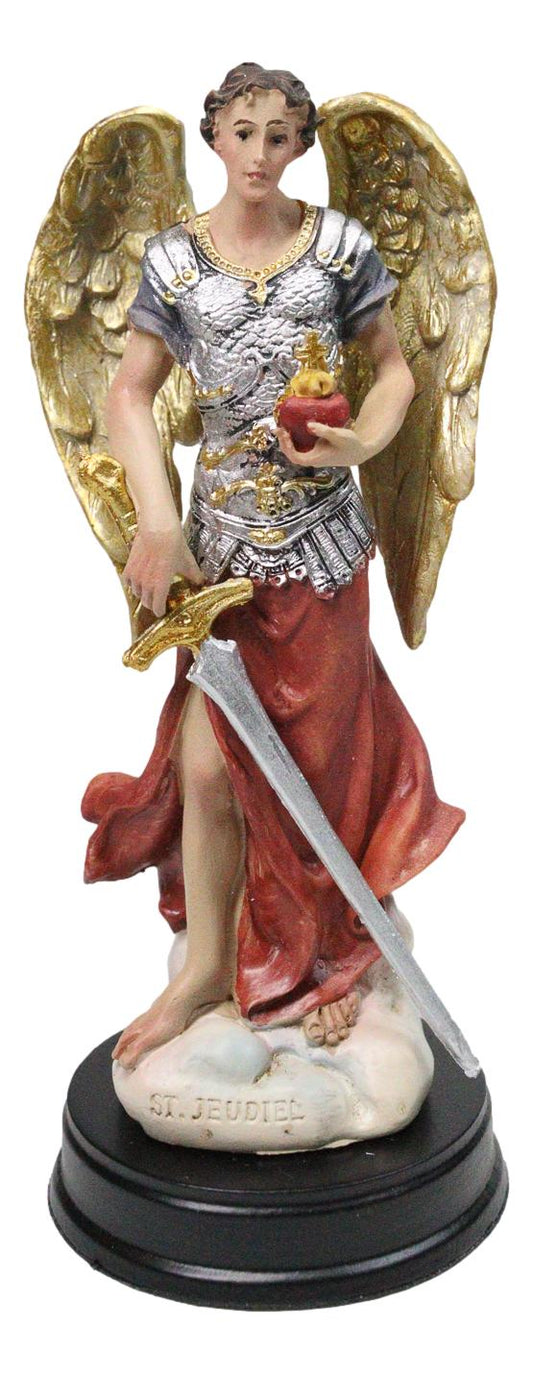Catholic Christian Church Archangel Saint Jehudiel Laudation Of God Figurine 5"H