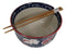 Feng Shui Zen Garden Pond Water Ripples Goldfish Ramen Soup Bowl With Chopsticks