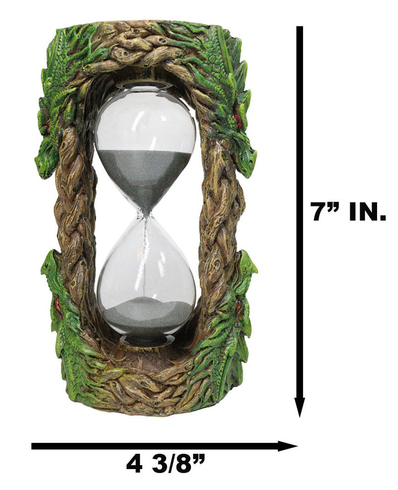 Draconian Hour Wisdom of The Woods Greenman Tree Ent Dragon Sandtimer Figurine