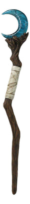 Wicca Witchcraft Sorcerers Fantasy Crescent Moon Dendritic Branch Magic Wand