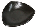 Set Of 6 Kokuyo Black Minimalist Appetizer Salad Triangular Deep Serving Plates