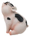 Adorable Realistic Animal Farm Napoleon Fat Piglet Pig Wearing Glasses Figurine
