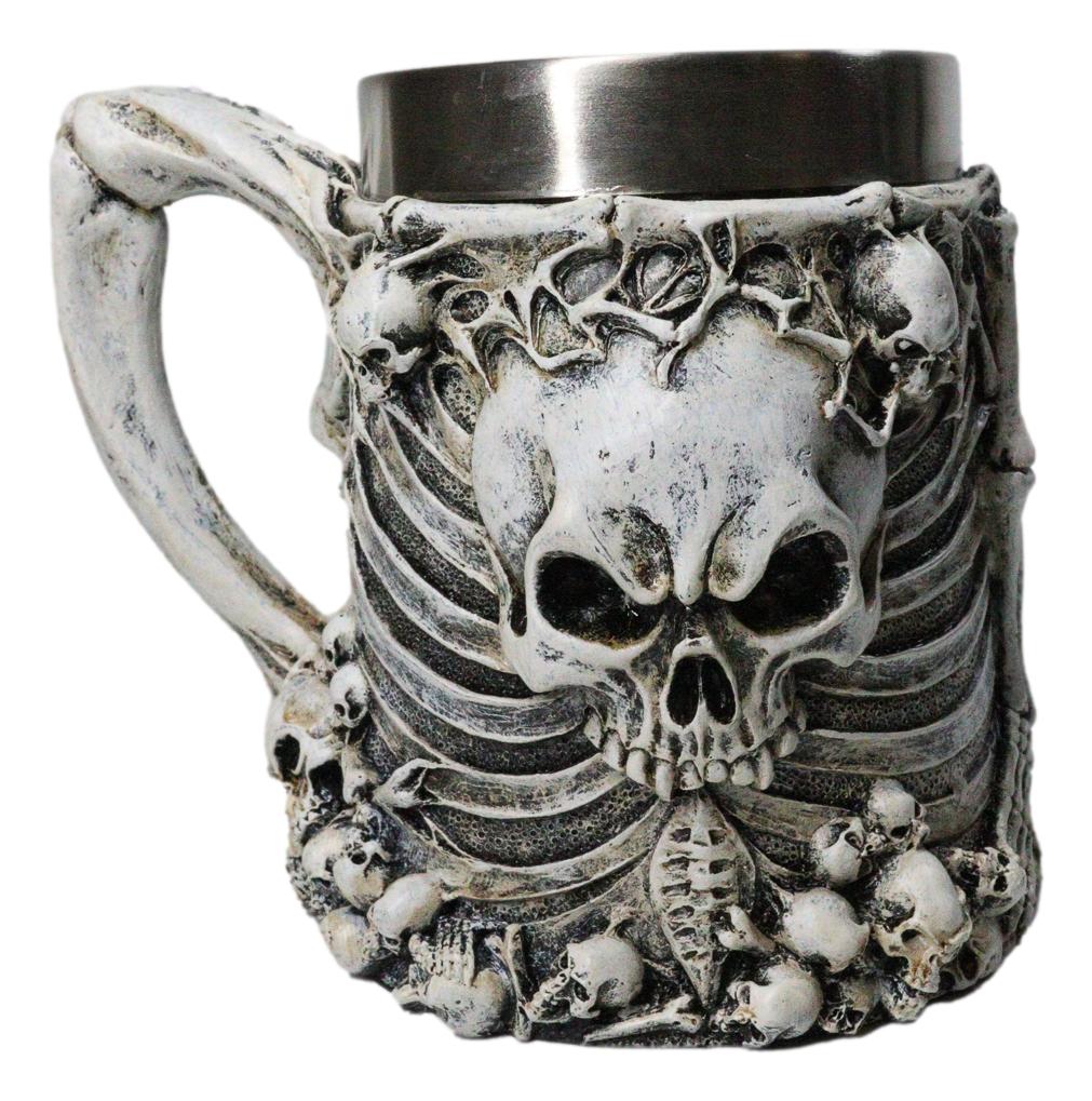 Gothic Skull Skeleton Bones Graveyard Large 19 oz Tankard Coffee Cup Mug