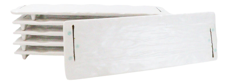 Pack Of 6 Melamine Yukino Hana Rectangular Sushi Entree Serving Platters 12" L