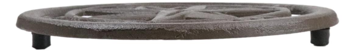 Rustic Cast Iron Polaris Northern Star Table Or Wall Trivet Symbol Of Good Luck