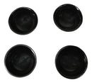 Brown Textured Surface Japanese Tetsubin Style Cast Iron Mini Tea Cups Set of 4