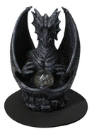 Smoke Fire Breathing Guardian Stone Dragon Backflow Incense Cone Burner Figurine