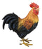 Rustic Western Proud Country Chicken Rooster In Stately Pose Figurine 8"Tall
