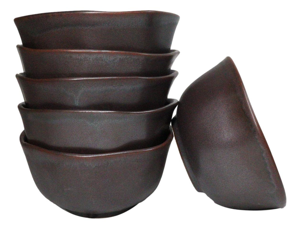 Pack Of 6 Blue Sky Aozora Kannyu Ceramic Medium Soup Donburi Bowls 20oz