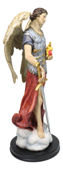 Large Catholic Christian Archangel Saint Jehudiel Laudation Of God Figurine 13"H