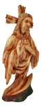 Sacred Heart of Jesus Christ Catholic Christian Devotional Faux Wooden Sculpture