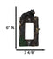 Set of 2 Rustic Forest Black Bears Climbing Tree Wall Single Rocker Cover