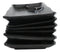 Pack Of 6 Ridged Matte Black Melamine 2 Partitions Rectangular Sushi Plates