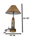 Western Patriotic American Flag USA Angel Winged Cross Bullet Shell Table Lamp