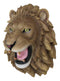 Ebros Gift Large King of The Jungle Roaring Lion Head Wall Mount Bust Sculpture Plaque