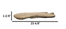 Large Bohemian Rustic Live Edge Teak Wood Charcuterie Cheeseboard 23"L