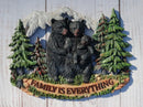 Black Bear Papa Mama And Cub Family Is Everything By Pine Tree Forest Wall Decor
