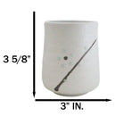 Pack Of 6 Yukino Hana Snow Flowers Reactive Glaze Ceramic Yunomi Tea Cups 9oz