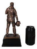 Air Force Airman Aircraft Carrier Fighter Jet Pilot Bronzed Statue With Base 11"