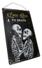 Set Of 2 Love Never Dies Gothic Wedding Love You To Death Metal Wall Signs Decor