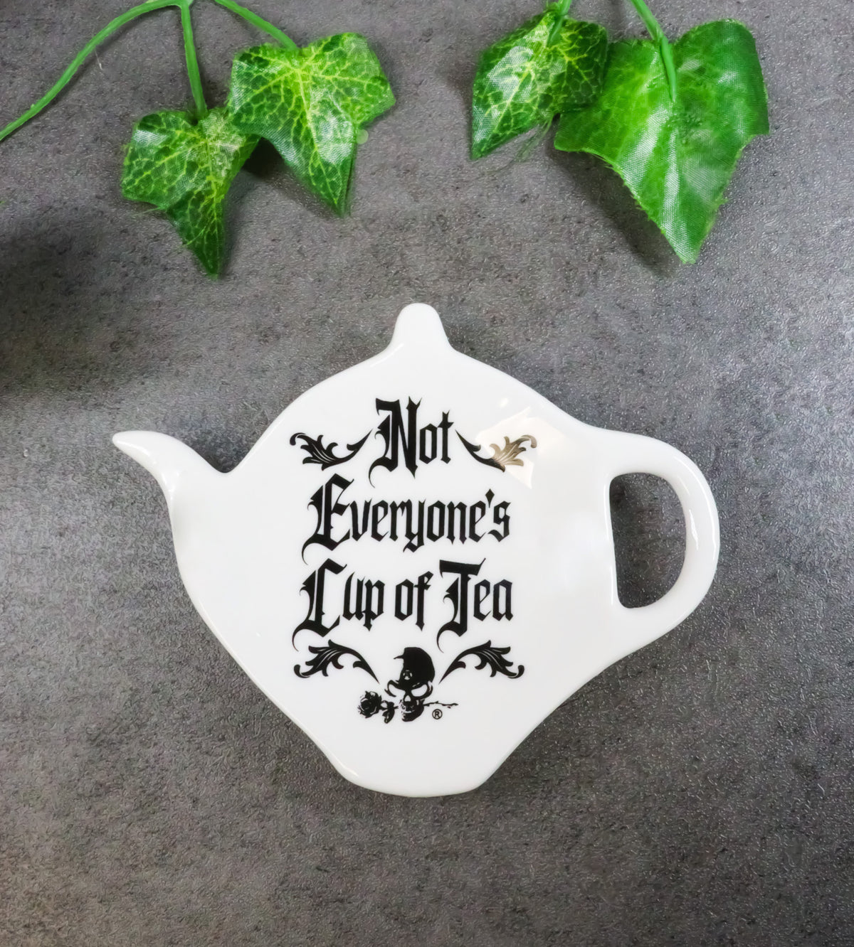 Pack Of 2 Wicca Not Everyone's Cup Of Tea Ceramic Tea Spoon Or Bag Holder Plates