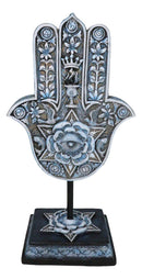 Hand of God Hamsa Palm With Magen David Star Eye of Providence Figurine Plaque