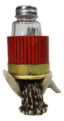 Western Entwined Stag Deer Antlers With Shotgun Bullets Salt Pepper Shakers Set