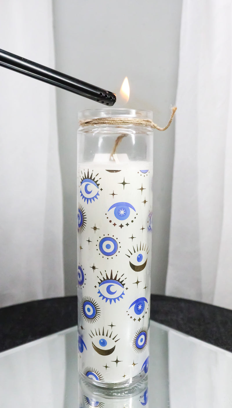 All Seeing Eye Of Providence White Sage Wicca Tall Tube Candle Home Fragrance