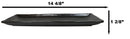 Pack Of 3 Black Kokuyo Ceramic Collection Rectangular Serving Platter 14" L