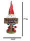 Whimsical Garden Mr Gnome By Toadstool Mushrooms Welcome Friends Sign Figurine