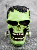 Dr Victor Frankenstein Skull Figurine 2"H Miniature Frankenskull Gothic Skeleton