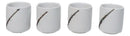 Set of 4 Yukino Hana Snow Flowers Art Porcelain 1.25oz Ochoko Yuzu Sake Cups