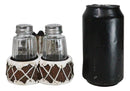 Tribal Indian Chief Headdress Bonnet Roach With Feathers Salt Pepper Shakers Set