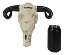 Rustic Western Cow Skull With Bald Eagle American Flag Spirit Of USA Wall Decor