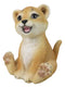 Adorable Prince of The Safari Jungle Forest African Lion Cub Figurine 4" Long