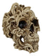 Spirit Skull Opera Tooled Rococo Flares Masquerade Cranium Macabre Figurine