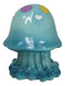 Whimsical Nautical Marine Blue Sea Jellyfish Money Coin Savings Piggy Bank