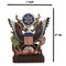 American Great Seal Bald Eagle Olive Branch Arrows Pluribus Unum Desktop Plaque
