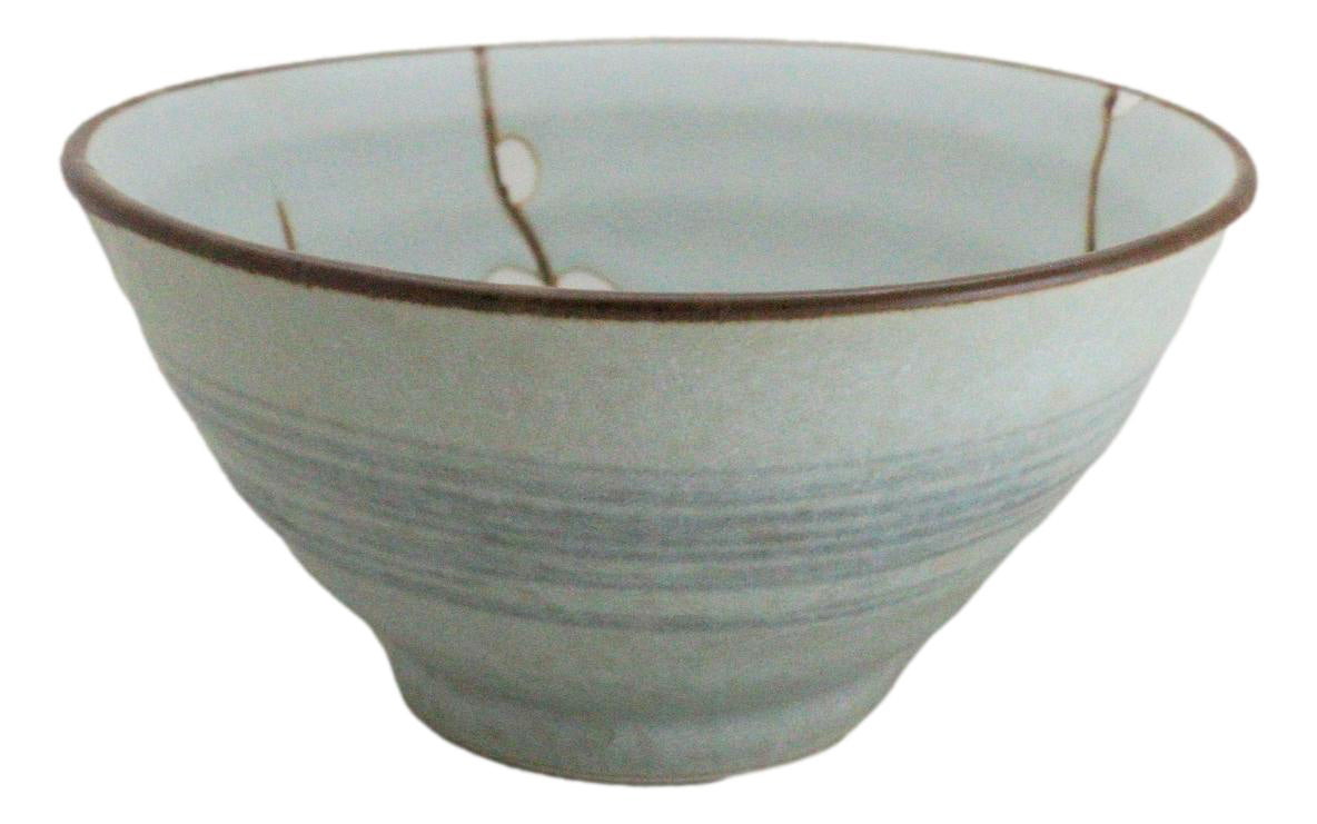 Made In Japan Ceramic Soushun Sakura Cherry Blossoms Rice Soup Bowls Set 12oz