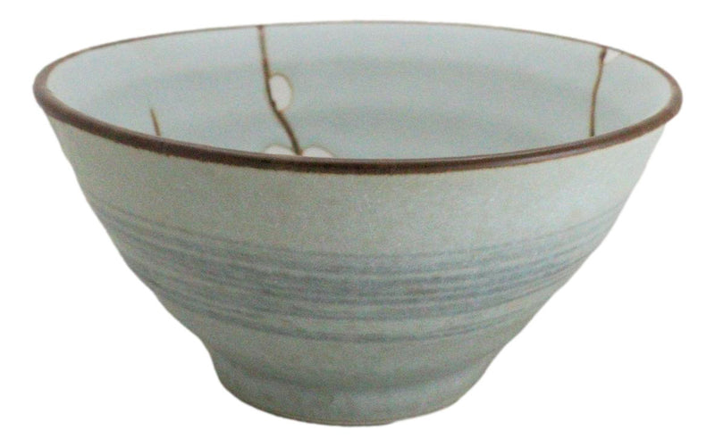 Made In Japan Ceramic Soushun Sakura Cherry Blossoms Rice Soup Bowls Set 12oz