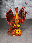 Ruth Thompson Red Fire Wrath Blade Dragon Statue With Letter Opener Sword Decor