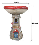 Enchanted Fairy Garden Cottage Inverted Toadstool Mushroom LED House Figurine
