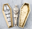 Vampire Dracula Nosferatu Figurine With Bat Moon Sword Coffin Casket Box Set